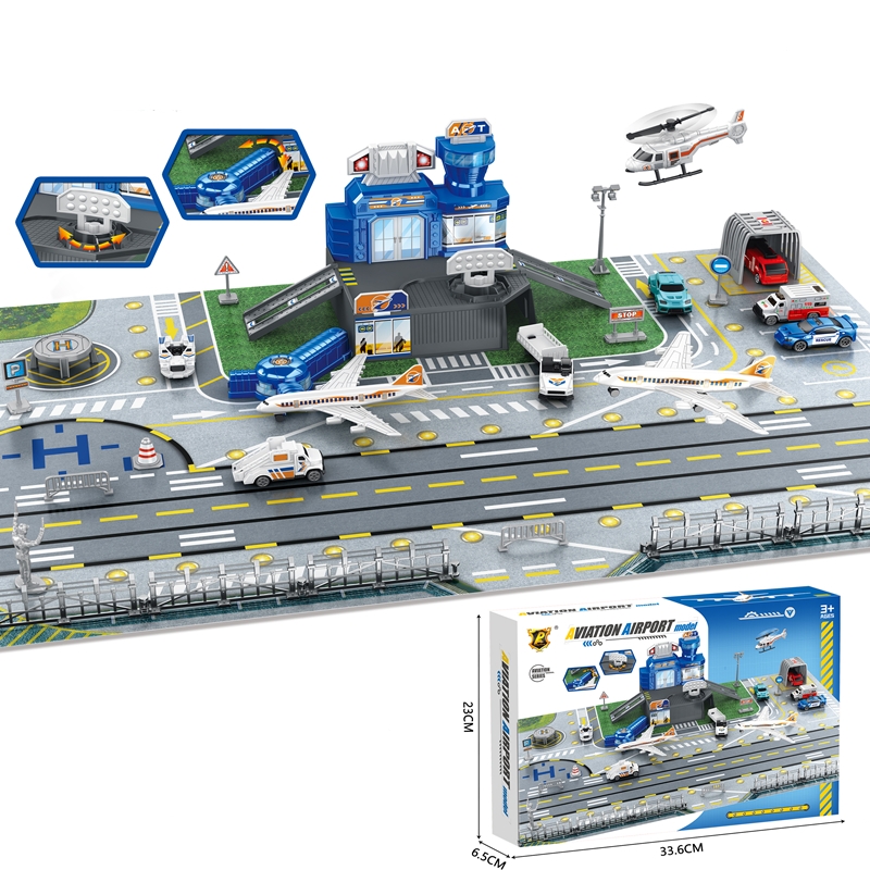 자동차, 헬리콥터, 비행기, 타워, 공항 놀이 매트,  - Kids Toys Xmas 리뷰 및 가격