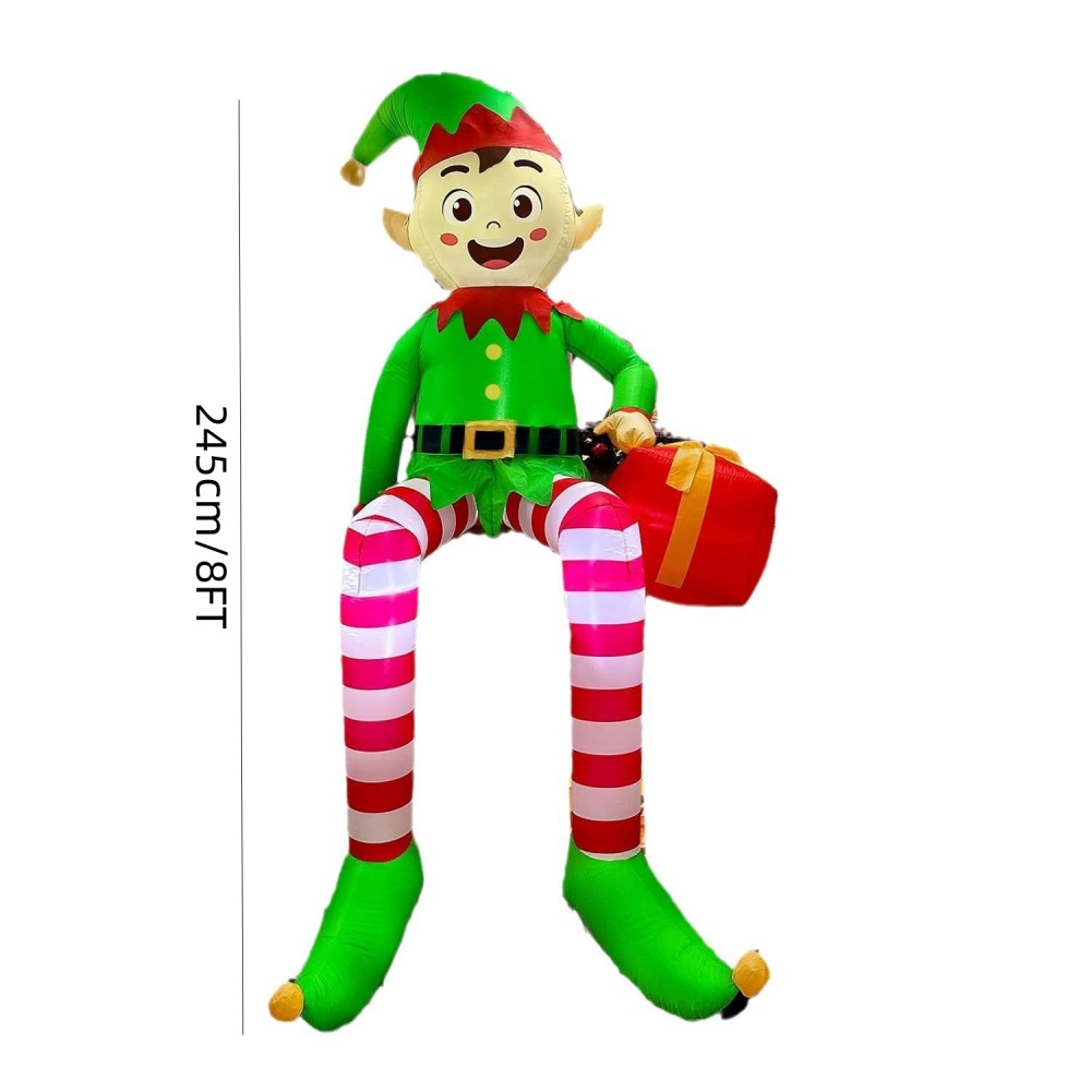 8FT 크리스마스 풍선 앉아 요정 장식 LED 조명 어 - Kids Toys Xmas 리뷰 및 가격