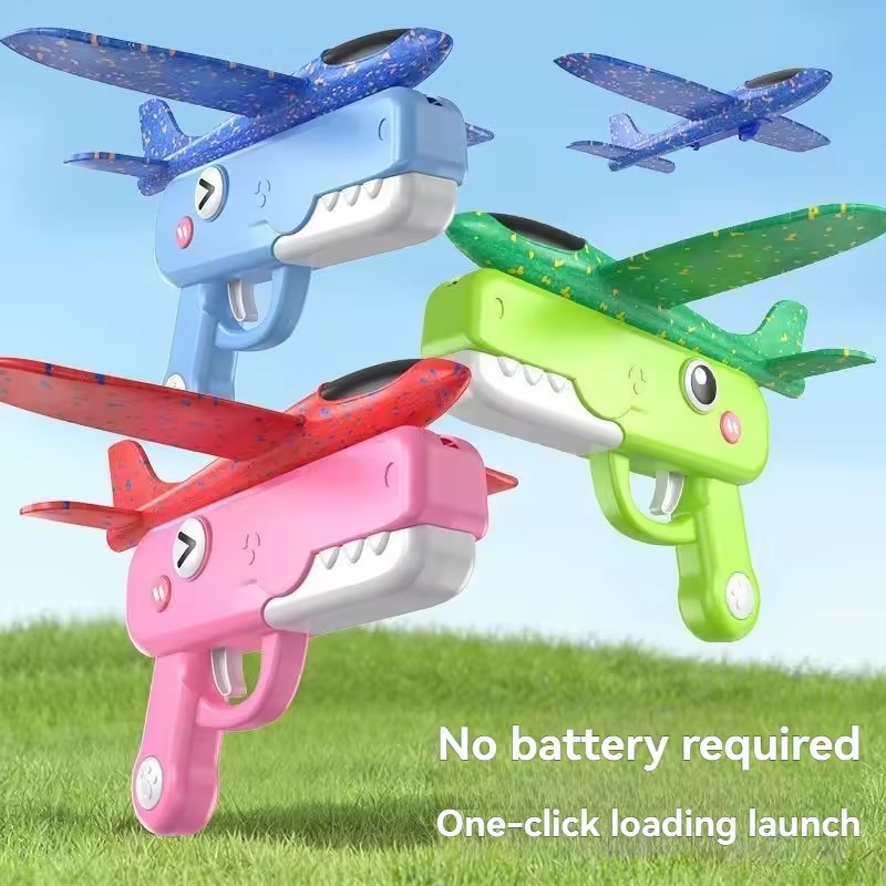 공룡 모양 폼 비행기 발사 장난감 폼 글라이더 비행기  - Catapult Launcher Toy 리뷰 및 가격