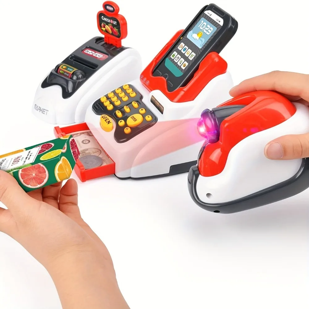 체크 아웃 스캐너 과일 카드 리더 신용 카드 기계 놀이 - Toy Cash Register 리뷰 및 가격